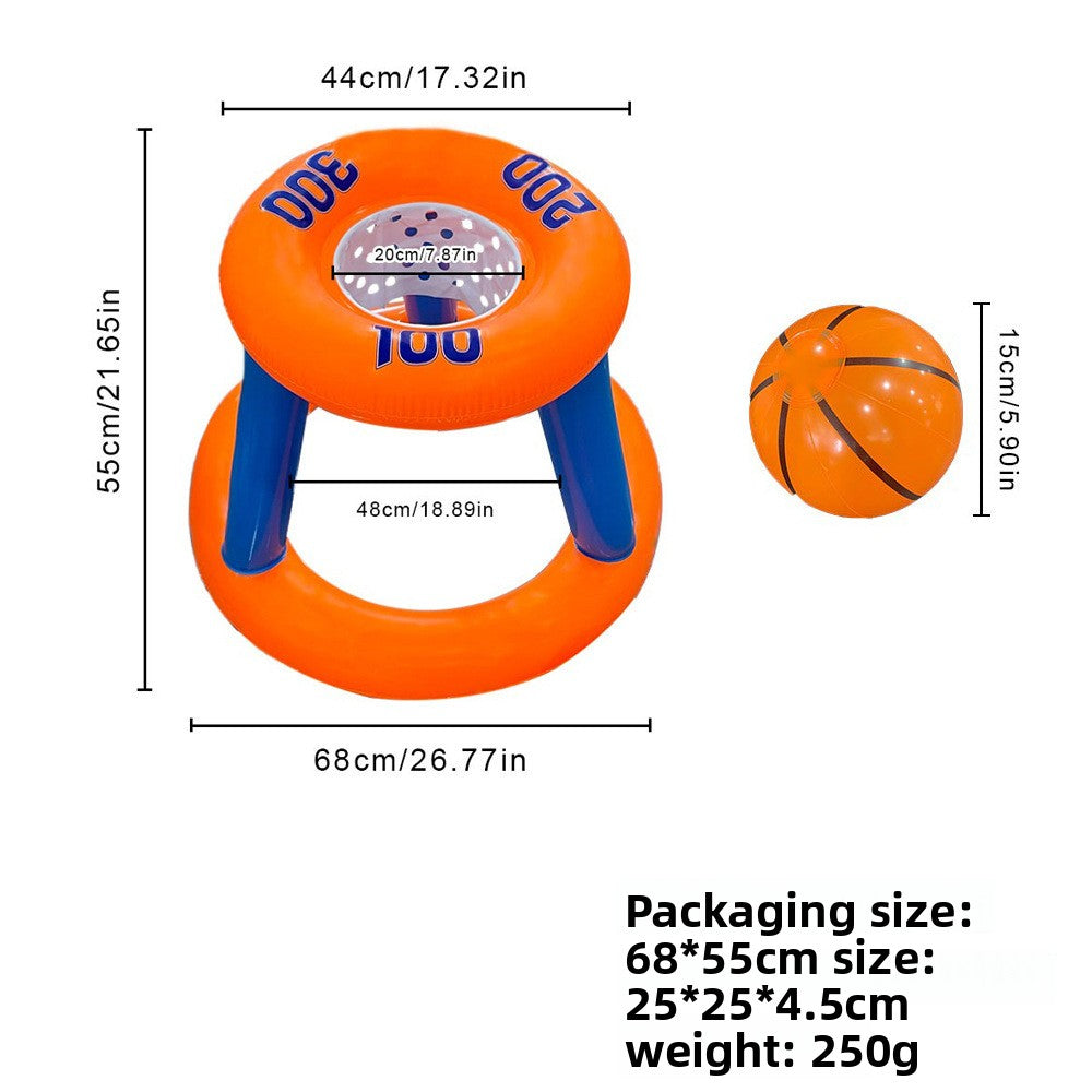Inflatable basketball hoop