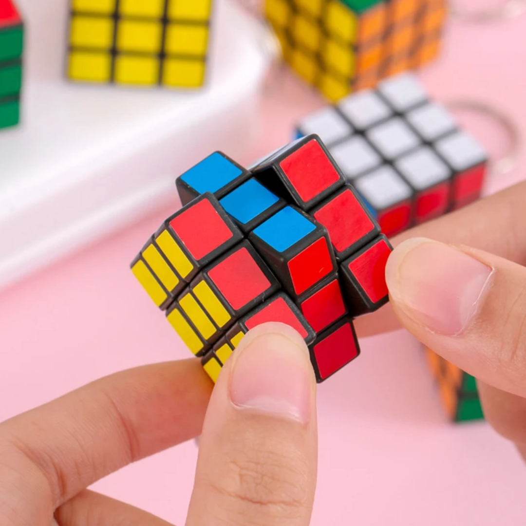 Key chain built in 3d Magic cube